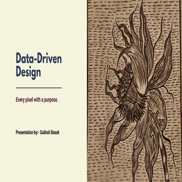 A Graphic Designing Project on "Data-Driven Design"