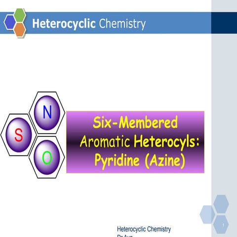 Six membered aromatic heterocyclic pyridine