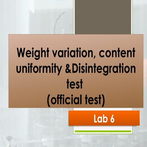 Tablet testing weight variation method PM.pptx