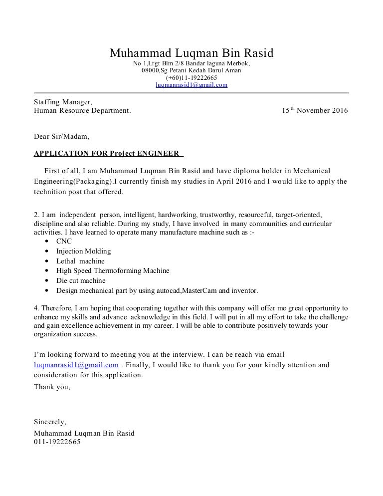 Cover Letter l