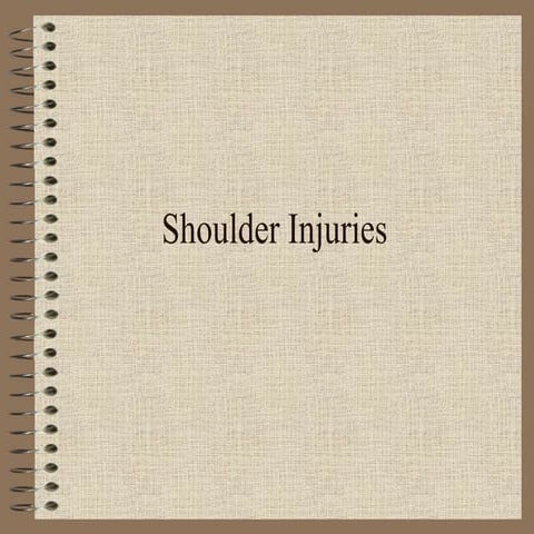 Shoulder injury