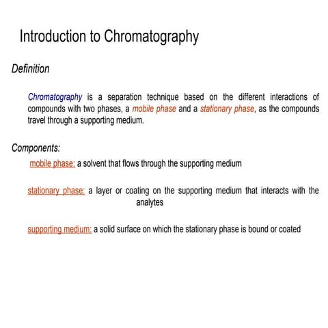 chromatography introduction types process hplc | PPT
