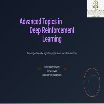 Sim-to-Real Transfer in Deep Reinforcement Learning | PPTX
