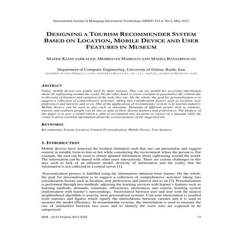 Maede Kiani Sarkaleh, Mehregan Mahdavi and Mahsa Baniardalan