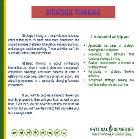 strategic thinking