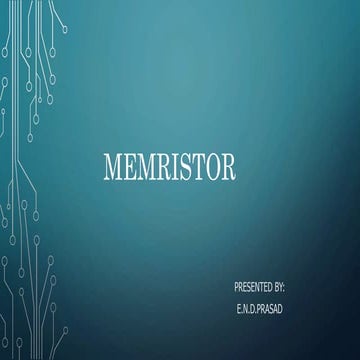 Memristor ppt