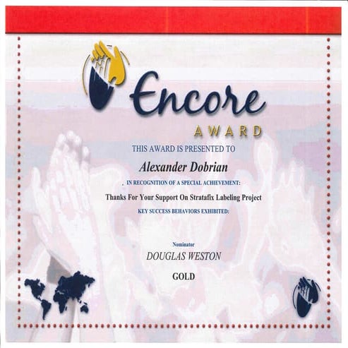 Encore Gold - Stratafix | PDF