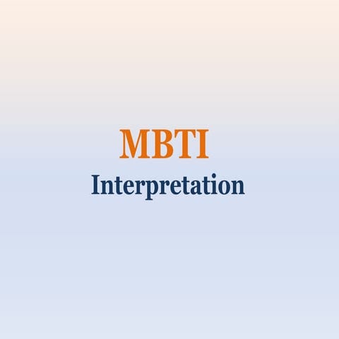 MBTI Interpretation