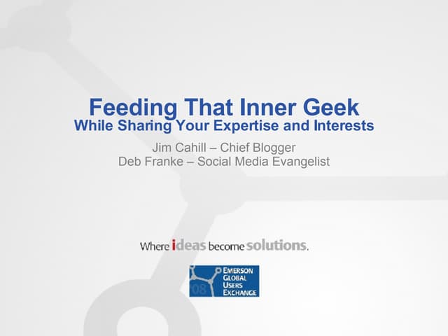Feeding that Inner Geek