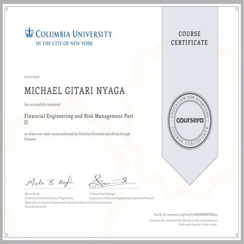 FINANCIAL ENGINEERING AND RISK MANAGEMENT PART 2