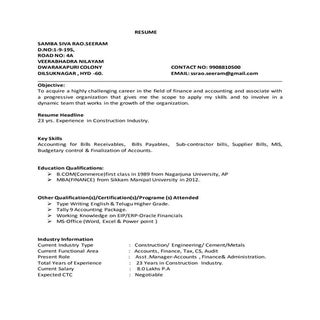SSSRao-Resume