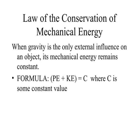 426 45 conservation of mechanical energy