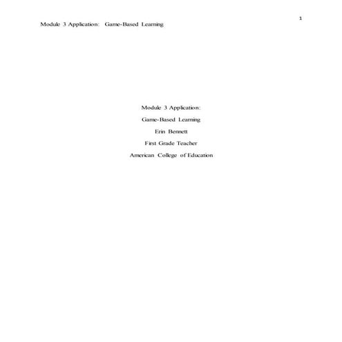 Module 3 Application Game Based Learning