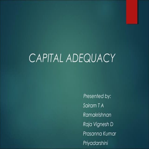Capital Adequacy