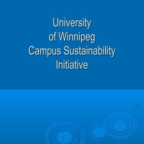 U. of W.Sustainability