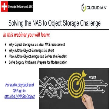 Webinar: Solving the NAS to Object Storage Challenge