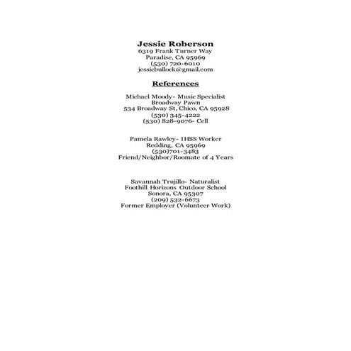 Reference List | DOCX