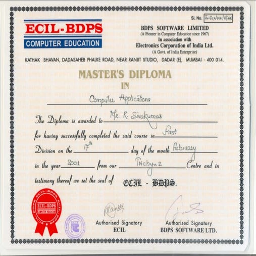 MDCA Certificate | PDF