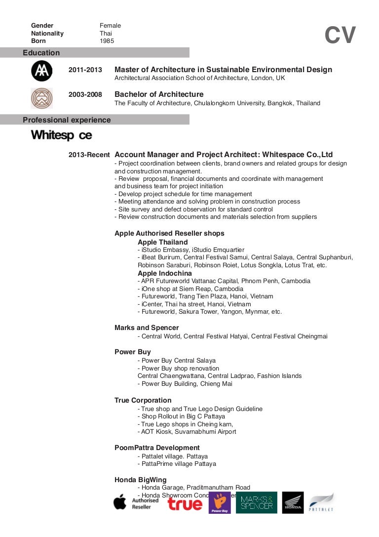 Project manager cv example image