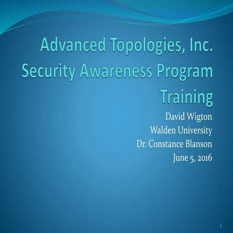 Security Awareness Program
