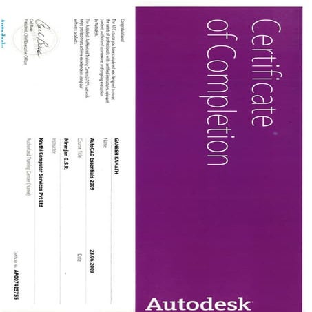 documentc19 - AutoCad Training Certificate.PDF