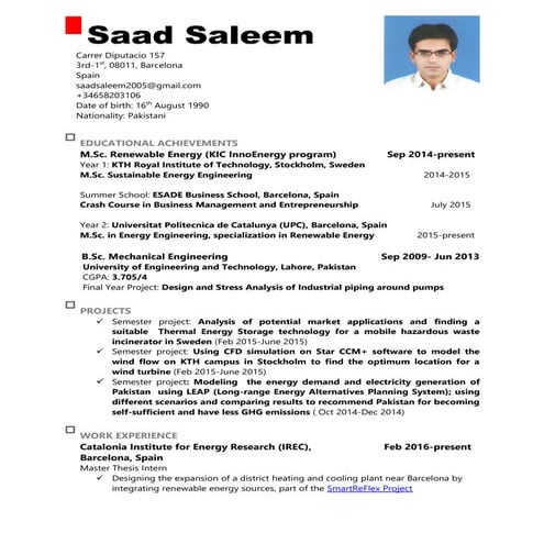 SAAD SALEEM_CV