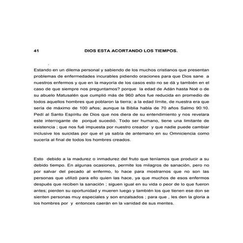 42 dios esta acortando los tiempos