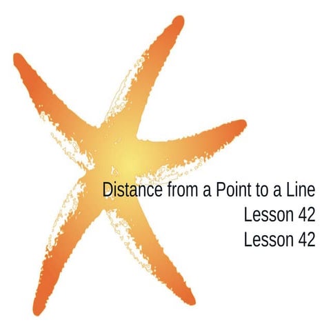 Distance from Line to Point