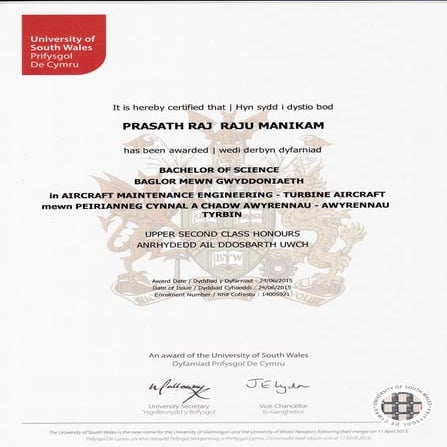 Degree Cert | PDF