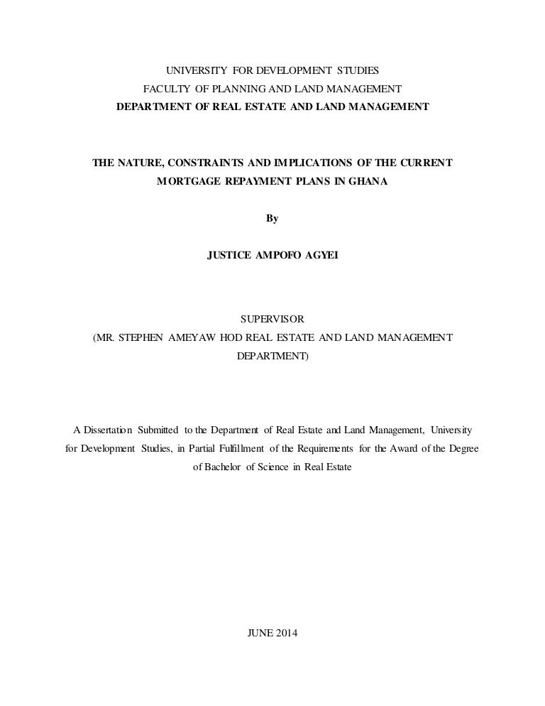 Dissertation on mortgages 06 picture