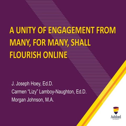 A Unity of Engagement from Many, for Many, Shall Flourish Online-Clean