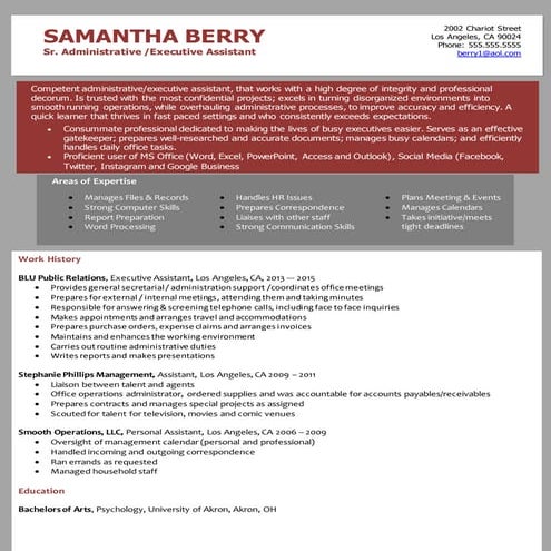 Resume Sample - Workers Compensation Claims | DOCX