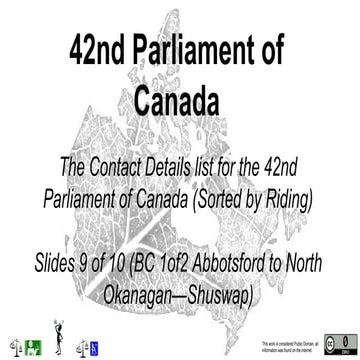 42nd parliament of canada contact details slides 9 of 10 (bc 1of2 abbotsford to north okanagan—shuswap)