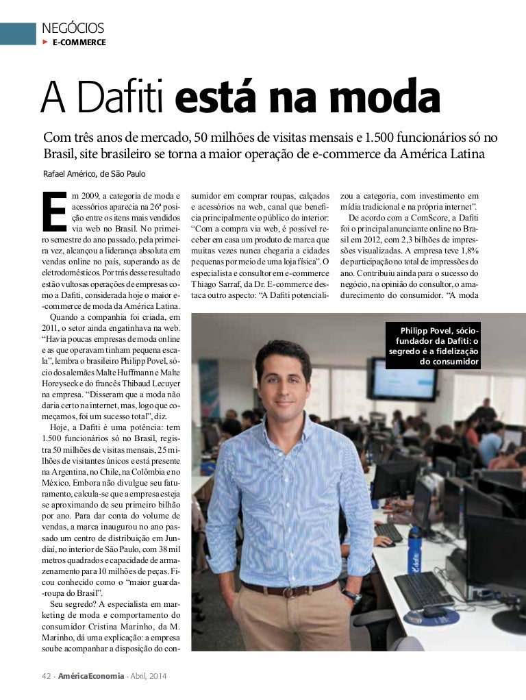 A Dafiti está na moda - Revista AméricaEconomia - Thiago Sarraf