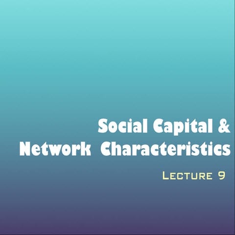 SN- Lecture 9