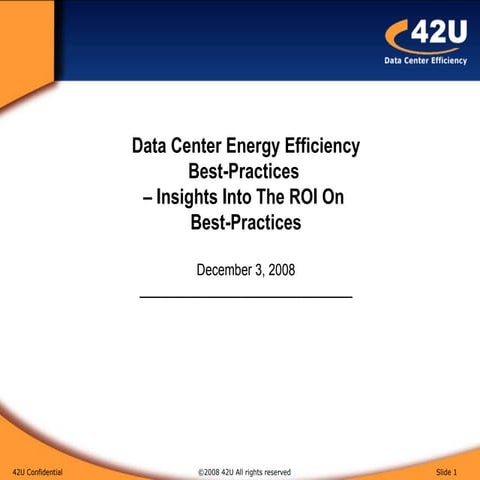 Data Center Energy Efficiency Best Practices
