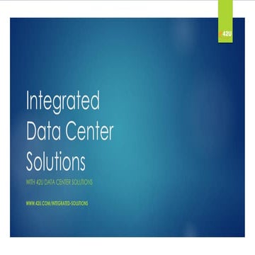 What is the Goal of Integrated Data Center Solutions