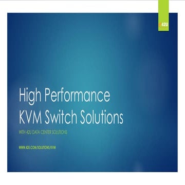 What is the Goal of High Performance KVM Switch Solutions