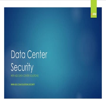 What is the Goal of Data Center Security