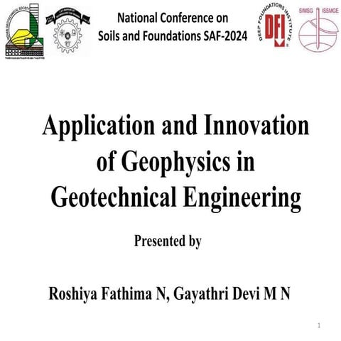 Application and innovation of geophysics | PPT