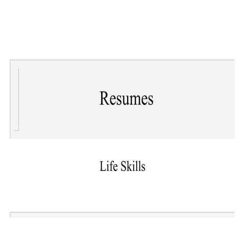 4 3 Resume Power Point
