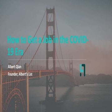 How to Find a Job During COVID-19