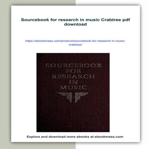 Sourcebook for research in music Crabtree