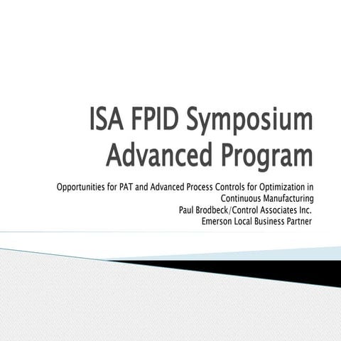 Advanced Process Control | PPTX