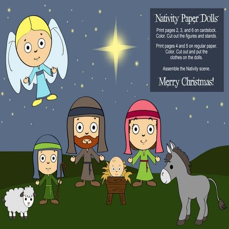 Nativity paper dolls | PPT