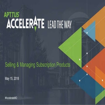 Selling and Managing Subscription Products