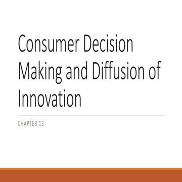 Diffusion and adoption of innovation | PPTX