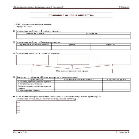 Правовые основы общества | PDF