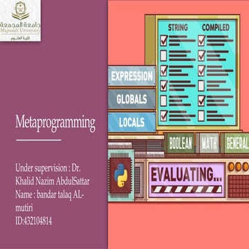 Metaprogramming using different programming languages | PPTX
