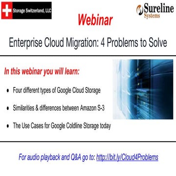 Webinar: Enterprise Cloud Migration - 4 Problems to Solve